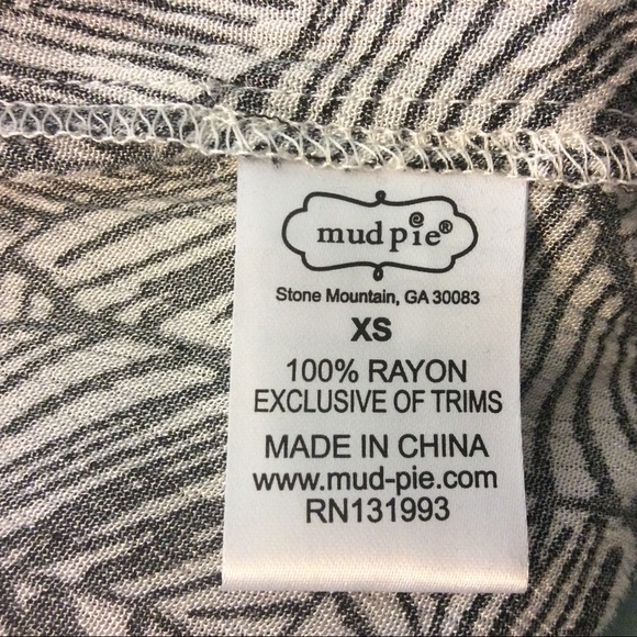 New Mudpie Jasmine Black Palm Jumpsuit XS - Picture 7 of 7